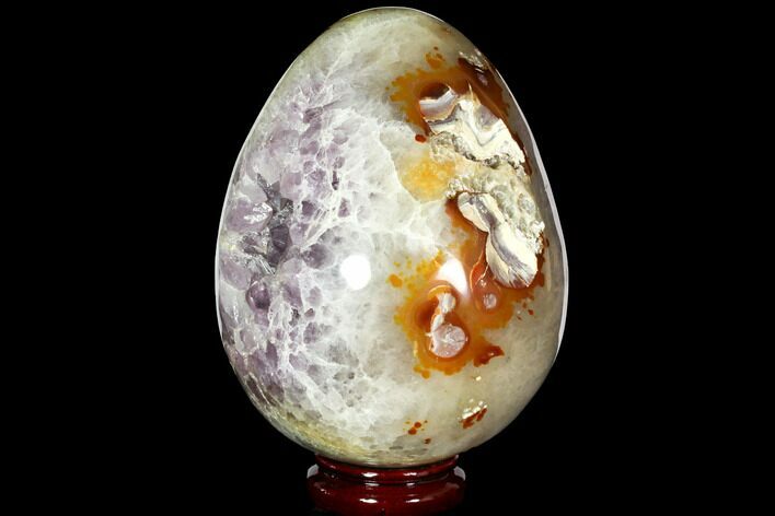 Polished Amethyst Geode Egg - Madagascar #117270